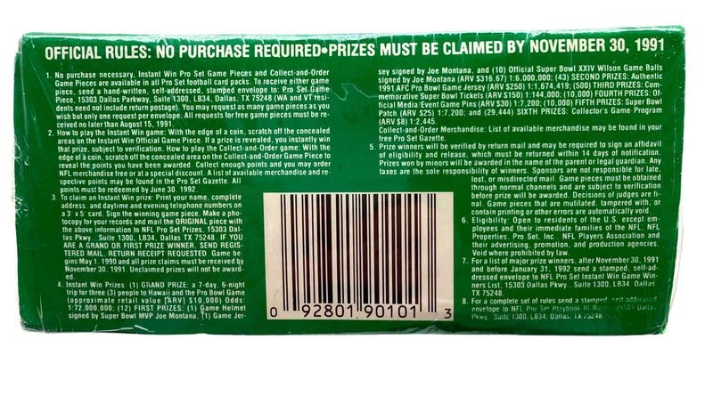 NFL 1990 Pro Set Football Cards - Image 3